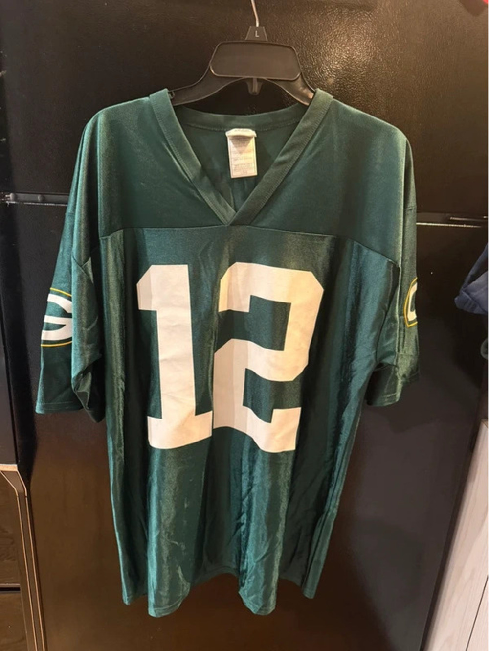 NFL Team Apparel Aaron Rodgers Green Bay Packers Jersey Mens Large Green #12